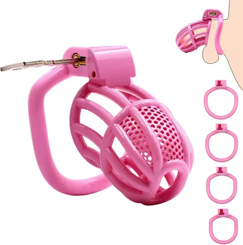 Miniatura 9 de Jaula de castidad masculina para el pene - Jaula de castidad para hombre, ejercicio de pene impreso en 3D, equipo de bondage negro, ligero, juguete