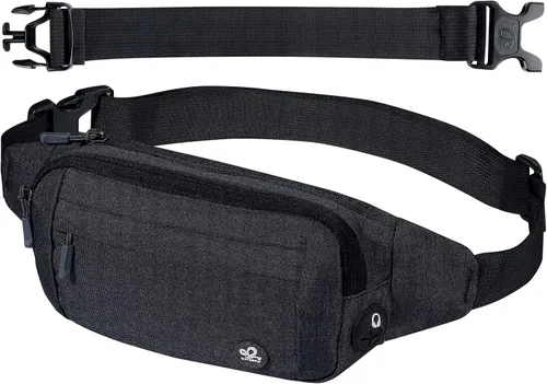 WATERFLY Riñonera Bolsa de Cintura: Pequeña Bolsa de Cadera Fanny Pack Bolsa de Cadera Riñonera Cinturón Riñonera Deportiva Elegante y delgada para