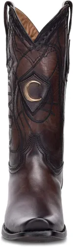 Miniatura 3 de Cuadra Bota Western Hombre en Piel Genuina Marrón