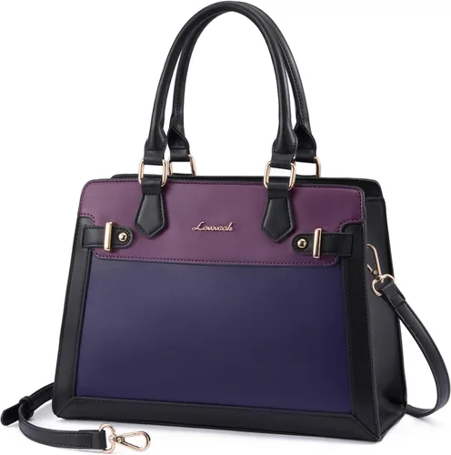 Miniatura 10 de LOVEVOOK Monederos y bolsos para mujer, bolso de hombro, bolso negro y asa superior de piel sintética para damas