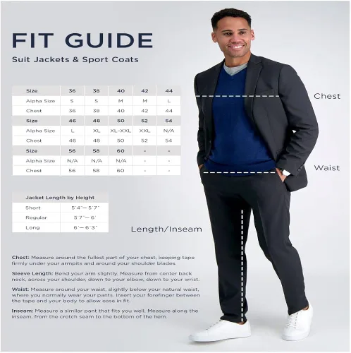 Miniatura 5 de J.M. Haggar Men's Premium Stretch Tailored Fit Suit Separates-Pants & Jackets