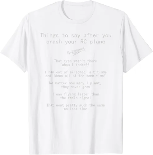 Miniatura 63 de Cosas que decir cuando te estrellas con tu camiseta RC Plane hobby