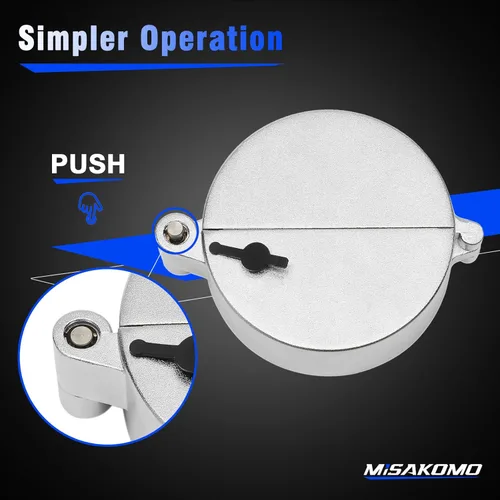 Miniatura 5 de Cubierta de Tapa de Combustible con Cierre para Camión Semirremolque Diésel de Zinc Compatible con Camiones Freightliner, Sterling y Western Star