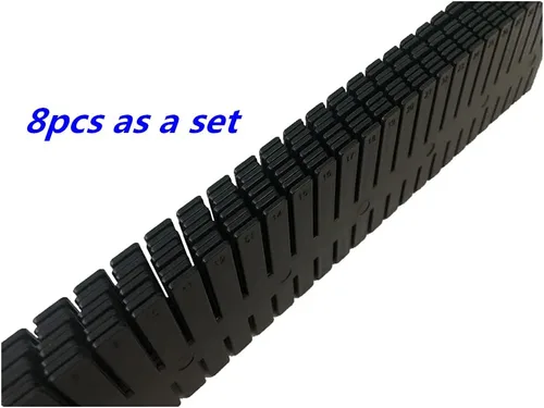 Miniatura 5 de Organizador de cajones de plástico para bricolaje, 8 unidades, divisores de cajones ajustables para el hogar, calcetines, ropa interior, suministros