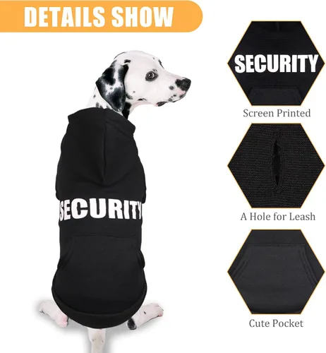 Miniatura 4 de Sudadera con capucha para perro, suéter de seguridad para perro, suave forro polar cepillado, sudadera con capucha con bolsillo para perros medianos