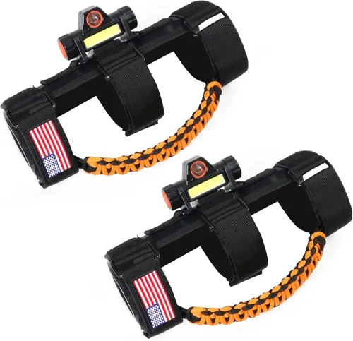 Miniatura 19 de sukemichi Manijas de agarre de la barra de rodillo para accesorios de Jeep Wrangler TJ JK JL Gladiator JT UTV ATV - Hebilla metálica de mejora