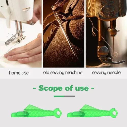 Miniatura 6 de Enhebrador de agujas para máquina de coser - 2024 Nuevo enhebrador manual DIY rápido, automático mejorado (Verde, 10 piezas)
