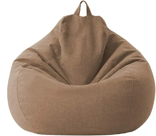 Miniatura 4 de Funda para silla de puf para niños y adultos, funda resistente con cremallera, puf de saco, puf de almacenamiento con cremallera (sin relleno)