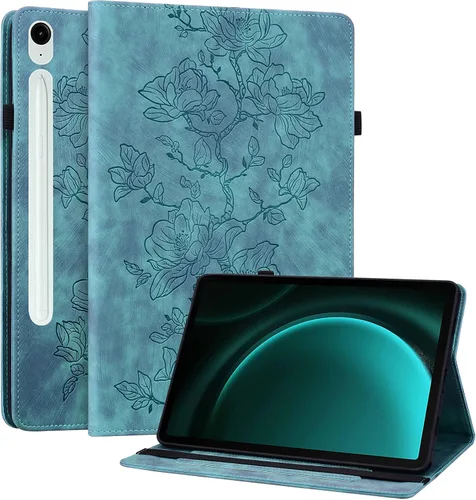 Miniatura 24 de Funda para Samsung Galaxy Tab S5e 10.5 2019 Modelo SM-T720/T725/T727, funda delgada de piel sintética con soporte multiángulo y soporte