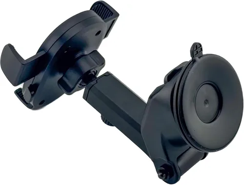 Miniatura 4 de Soporte de teléfono para tablero de automóvil con ventosa, brazo ajustable telescópico, rotación de 360 grados, operación con una sola mano, ajuste