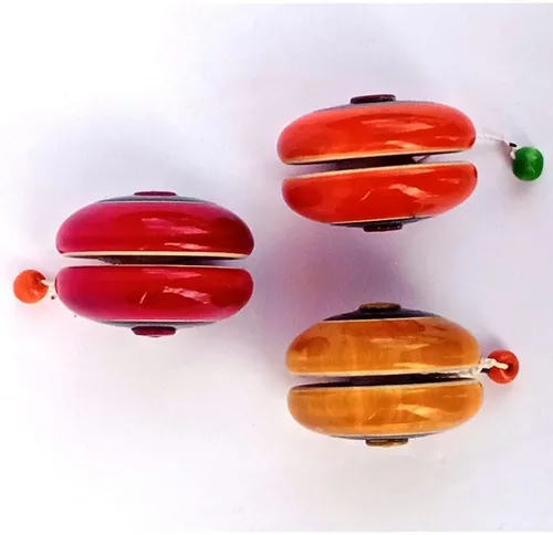 Miniatura 2 de Spinner de madera de alta velocidad YoYo Spinner juguete para niños (multicolor) - Paquete de 2