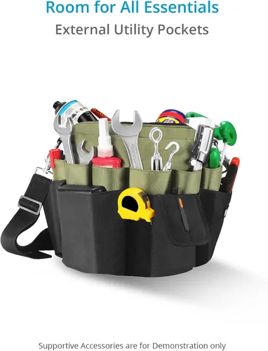 Miniatura 6 de PROAIM Bolsa Cube Stand-by para asistentes de cámara, puños y técnicos Viene con cómoda correa para el hombro para herramientas de utilidad