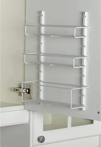 Miniatura 4 de ClosetMaid Organizador ajustable de 3 estantes para especias, almacenamiento de despensa de cocina para puerta de armario o montaje en pared