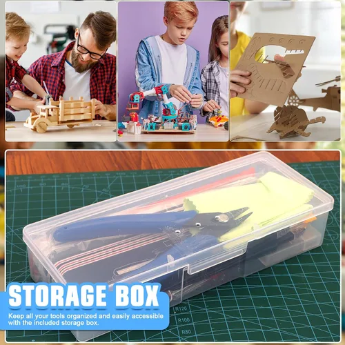 Miniatura 9 de Kit de herramientas de modelo Gundam profesional de 25 piezas, herramientas de construcción de pasatiempos, juego de manualidades Gundam Modeler