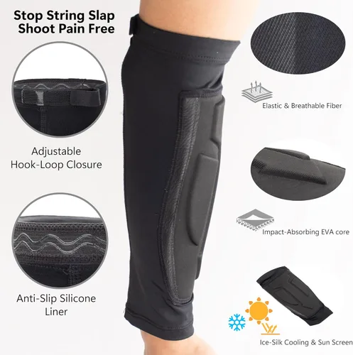 Miniatura 3 de Protector de brazo de tiro con arco, manga de enfriamiento para brazo con cobertura completa, diseño de antebrazo para mano derecha izquierda