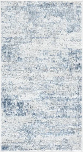 Miniatura 2 de SAFAVIEH Amelia Collection ALA700A - Alfombra decorativa de 2'2" x 4', diseño moderno abstracto, color marfil y azul, no desprende pelusa y de fácil