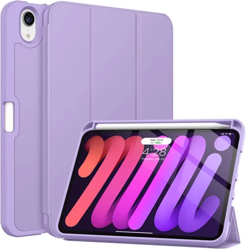 Miniatura 13 de Soke Funda para iPad mini 7(A17 Pro) 2024/iPad Mini 6 2021 de 8.3 pulgadas con Soporte para Lápiz-[Carga de Lápiz + Activación/Suspensión