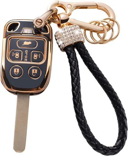 Miniatura 44 de Gematay Funda protectora para llavero VW Volkswagen con cordón para llavero, compatible con VW Jetta Golf Polo MK7 Passat Beetle Smart Key Case