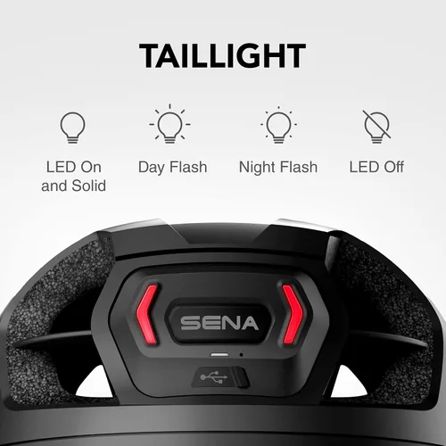 Miniatura 4 de Cascos de bicicleta de montaña Sena M1 / M1 EVO con intercomunicador Bluetooth y de malla de comunicaciones inteligentes Negro mate