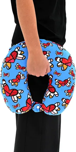 Miniatura 7 de BRITTO Romero - Almohada de cuello de espuma viscoelástica de viaje - corazones voladores