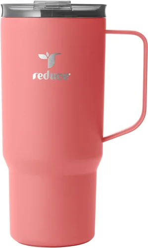 Miniatura 10 de REDUCE Hot1 - Taza aislante de acero inoxidable Hot1 de 18 onzas con tapa de ajuste de temperatura - Vacío de doble pared, compatible con portavasos