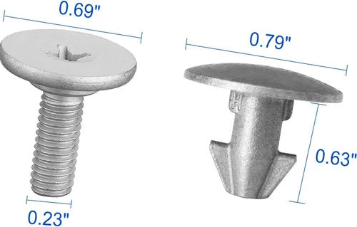 Miniatura 5 de Tornillos de perno de cubierta inferior del motor Compatibles con Honda Civic CRV Accord, pernos de acceso al radiador para Civic 2017-2021, CRV