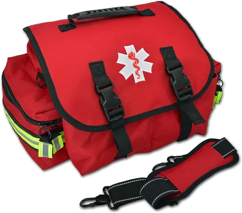 Lightning X Products Pequeño EMT Medic First Responder Trauma EMS Jump Bag Con Divisores - Rojo