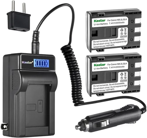 Miniatura 5 de Kastar NB-2LH - Cargador de batería para Canon Elura 40 MC, Elura 50, Elura 60, Elura 65, Elura 70, Elura 80, Elura 85, Elura 90, EOS 350D, EOS