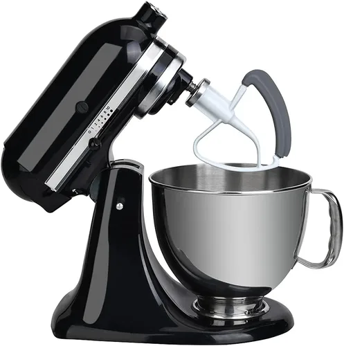 Miniatura 7 de Batidor de borde flexible para KitchenAid de 4.5 a 5 cuartos de galón, accesorios para batidora de pie inclinable, paleta mezcladora con bordes