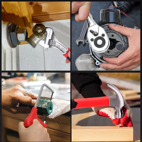 Miniatura 7 de KingTool Juego de herramientas de 276 piezas – Kit de herramientas con taladro eléctrico inalámbrico de 12 V, caja de herramientas con cajón, juego