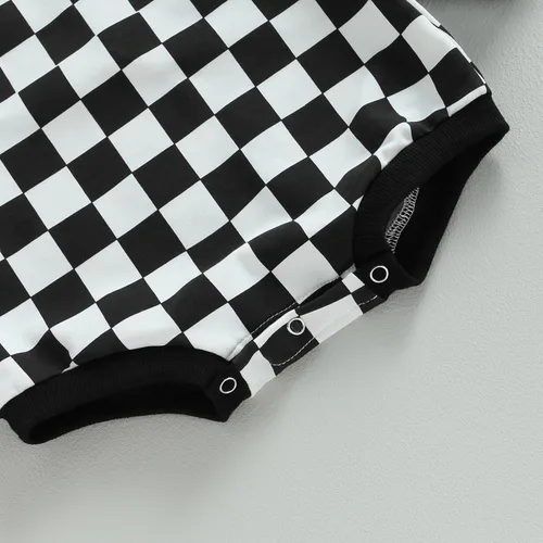 Miniatura 28 de Karuedoo Sudadera a cuadros para bebé niño y niña, mameluco de gran tamaño, manga larga, con burbujas, ropa neutra para otoño