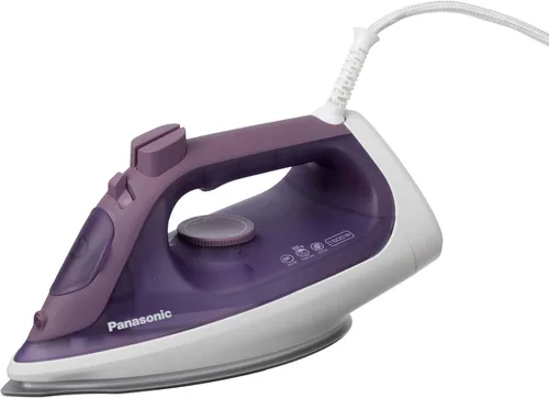 Panasonic NI-S630 Plancha de vapor/seco – Hierro ergonómico de 1500 W con suela de cerámica y ranura en forma de U – Apagado automático y unidad