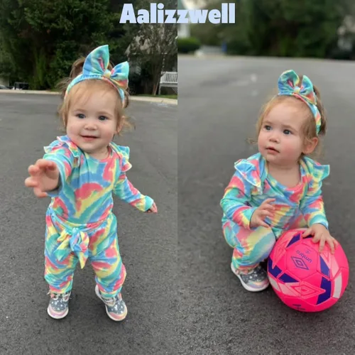 Miniatura 176 de Aalizzwell Conjunto de mameluco acanalado para bebé recién nacido prematuro para otoño e invierno