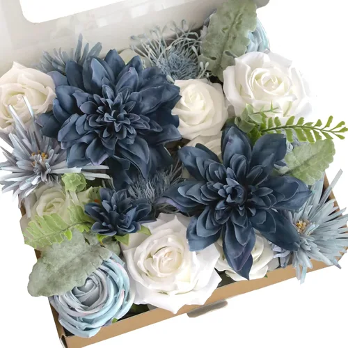 Miniatura 16 de Lookein Flores Artificiales para Decoración de Boda DIY, Ramo de Novia, Centros de Mesa, Guirnaldas de Flores, Coronas, Arco de Pasillo, Decoración