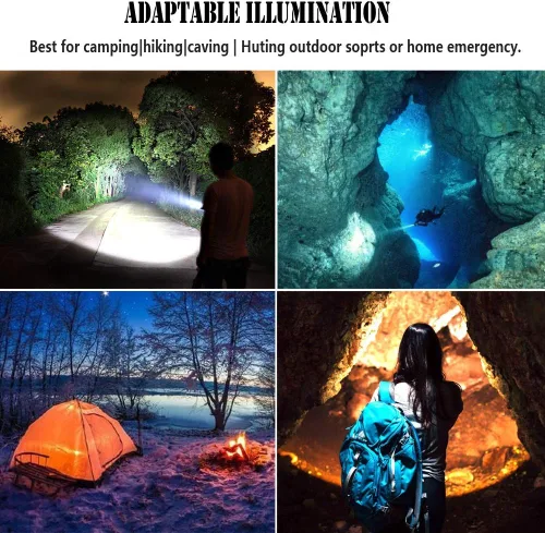 Miniatura 7 de WINDFIRE Linterna de buceo, 5000 lúmenes, luz de buceo súper brillante, 3 modos, IPX8 impermeable, linterna subacuática, linterna de buceo