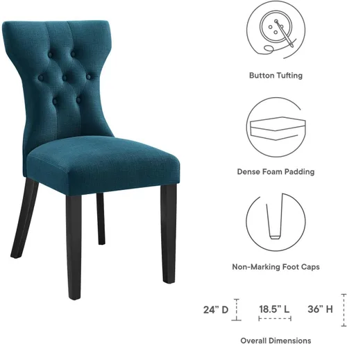 Miniatura 9 de Silueta Silla auxiliar de comedor en Azure