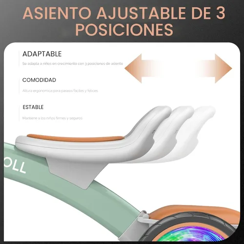Miniatura 3 de Umatoll Triciclo para Niños Pequeños para niños y niñas de 18 meses a 4 años, juguetes de bicicleta para niños pequeños con asiento ajustable