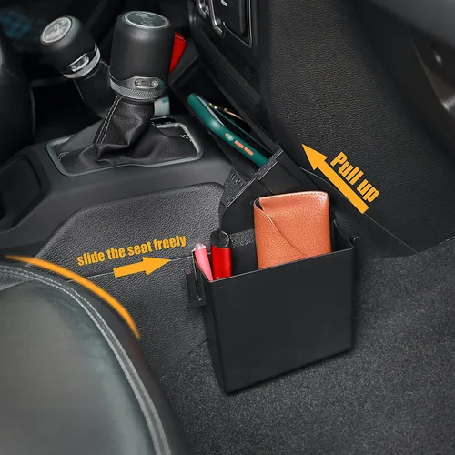 Miniatura 6 de JVMA - Bandeja organizadora de consola central, gancho de almacenamiento para palanca de cambios, 3 unidades for Jeep Gladiator 2020-2026 and Jeep