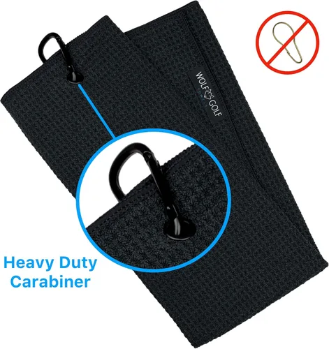 Miniatura 2 de Wolf Golf Towels - Toalla de golf Best Papa by Par - Accesorios de golf para hombre - Regalos de golf para hombres - Toalla de golf divertida