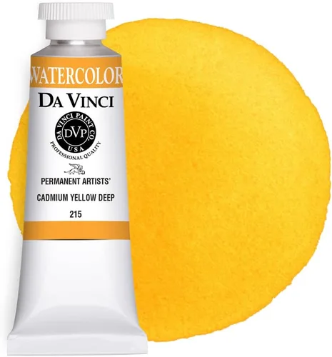 Miniatura 107 de DA VINCI PAINTS Pintura de acuarela para artista profesional, Gamboge (tono), 0.5 fl oz