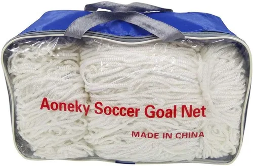 Miniatura 6 de Aoneky Red de portería de fútbol de poliéster, cable de 0.157 in, red de repuesto para postes de fútbol de tamaño completo, red de fútbol