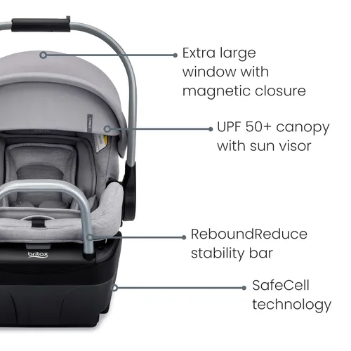 Miniatura 10 de Britax Cypress - Asiento infantil para automóvil, asiento de automóvil orientado hacia atrás con base alpina, ClickTight, telas de primera calidad