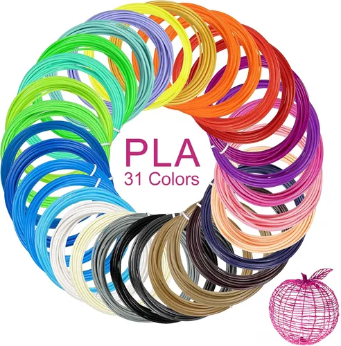 Miniatura 8 de Recargas de filamento para bolígrafo 3D Kretrum 12 colores Compatible con SCRIB3D MYNT3D PIKA3D Bolígrafo 3D para niños Cada color 3.05 metros