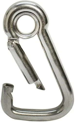 Miniatura 3 de Mosquetón marino con ojales de acero inoxidable de 3/8 pulgadas, capacidad de 400 libras