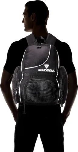 Miniatura 2 de Mochila de fútbol Solano de Vizari con compartimento para balón, bolsillo ventilado para balón y bolsillos de carga laterales de malla para adultos