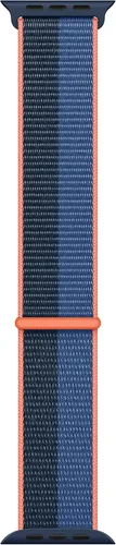 Miniatura 8 de Correa para Apple Watch - Bucle deportivo (41mm) - Azul abismo/Verde musgo - Regular