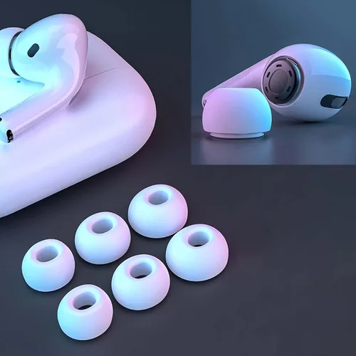 Miniatura 6 de 3 pares de almohadillas de repuesto para AirPods Pro y Airpods Pro de 2ª generación, almohadillas de silicona premium para una comodidad superior
