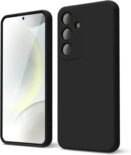 Miniatura 440 de oakxco Funda para teléfono Samsung Galaxy S21 Ultra con agarre de silicona líquida, bonita funda delgada y delgada de goma suave de TPU lisa