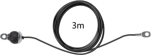 Miniatura 3 de LFJ Replacement Gym Cable with Stopper Ball Fitness Pulley Cable Steel Wire Rope for Cable Machine Home Gym Weight Lift Pulley System Negro