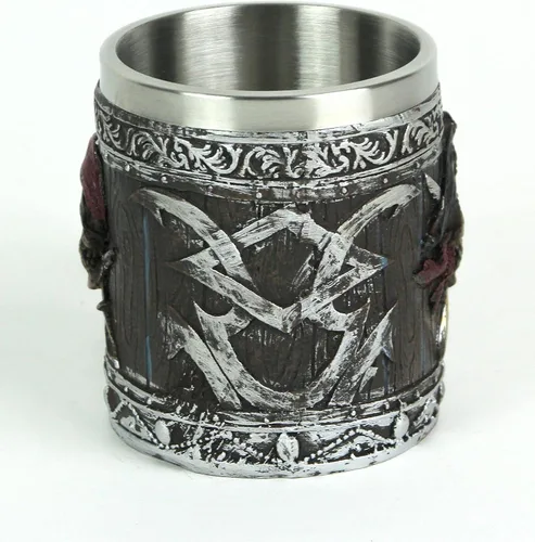 Miniatura 3 de Things2Die4 Taza de café gótica con diseño de calavera pirata de madera